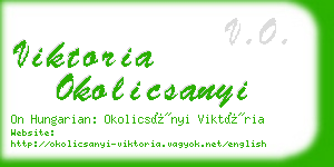 viktoria okolicsanyi business card